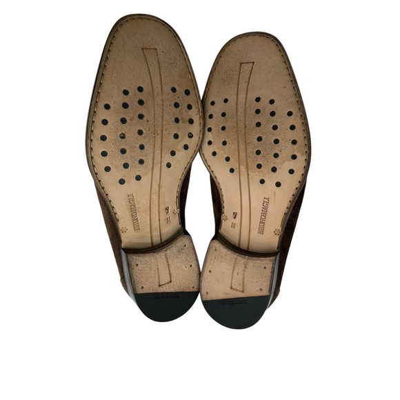 Brunomagli Men\'s Brown Suede‎ Loafers Driving Shoes Made in Italy Size 7 M main image 6
